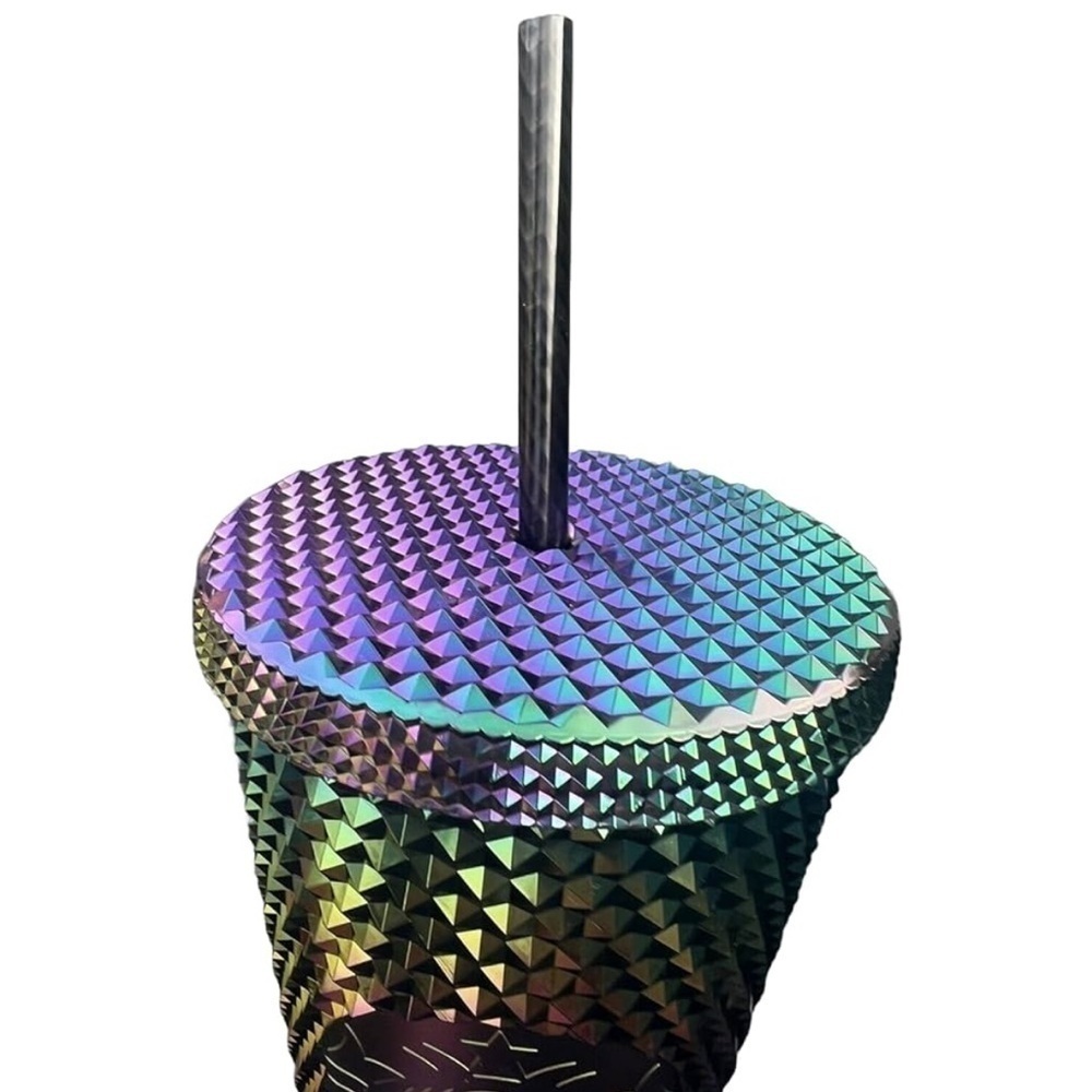 NEW Starbucks Oil Slick Purple Studded Tumbler - Picture 2 of 7